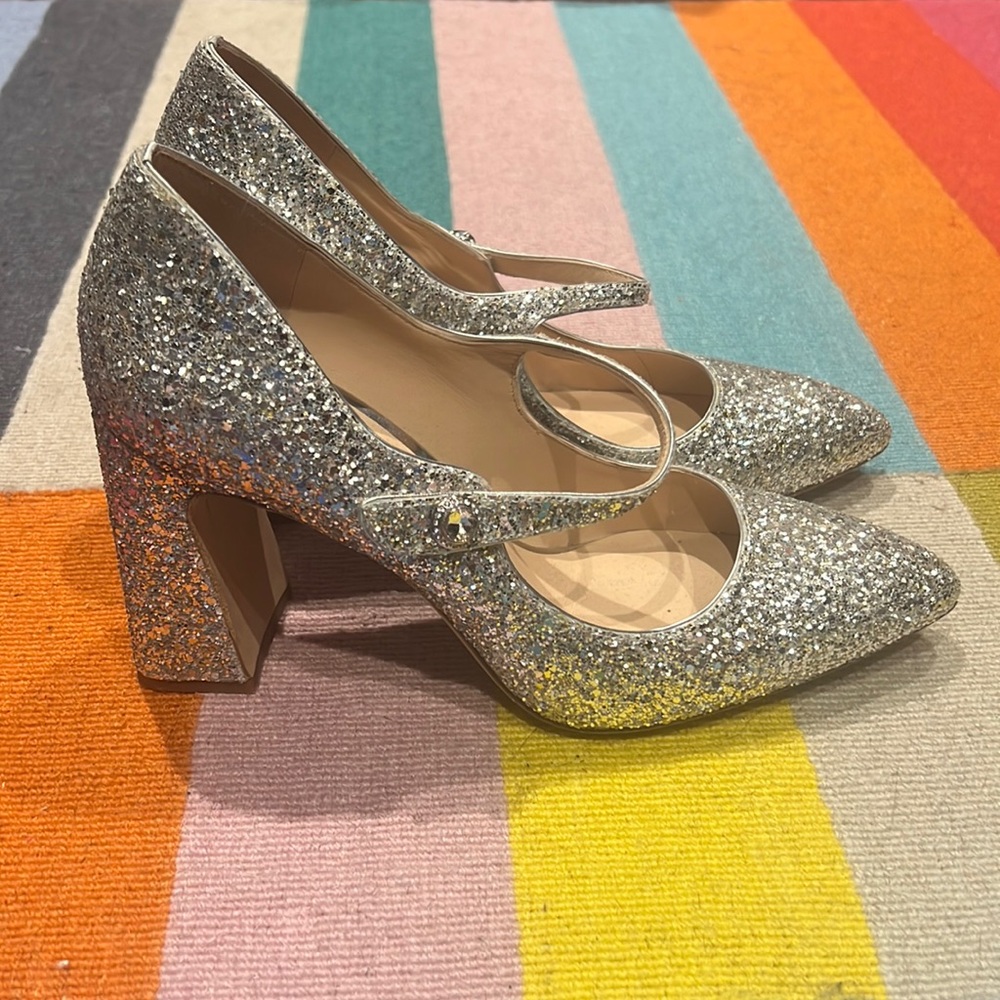Kate Spade Glitter Mary Jane Heel